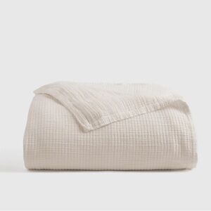 NWT- Quince Organic Ribbed Cotton Coverlet- Queen
